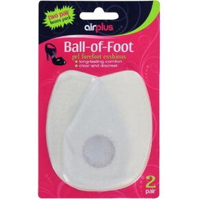 Airplus Gel Ball of Foot Shoe Cushion Liner for Comfort and Pain Relief, Womens, 2-Pair