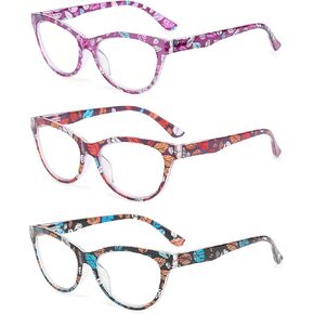 Reading Glasses Women Men 3 Pairs Readers