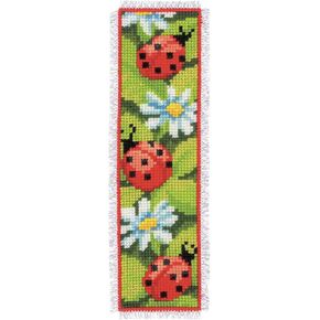 Vervaco Cross Stitch Embroidery Kit for Adults, Set Pre-Printed with Design on 100% Cotton Fabric, Templates 2,4 x 8 Inches - 6 20 cm, Bookmark Kit, Cat & Book