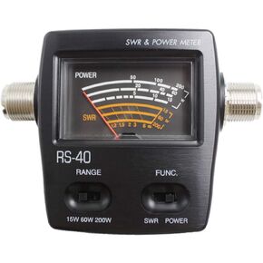 Tenq® Rs40 Professional Uv Dual Band Standing-Wave Meter Power Meter SWR Meter for Testing SWR Power