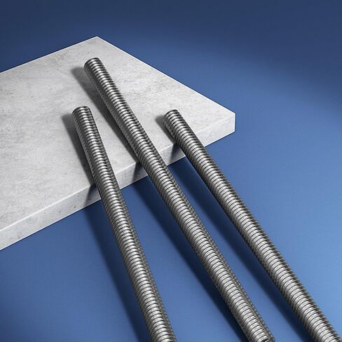 M3 x 50mm Fully Threaded Rod & Studs, 304 Stainless Steel Right Hand Threads Rods, M3-0.5 Thread Pitch for Anchor Bolts, Clamps, Hangers and U-Bolts 10pcs in Saudi Arabia