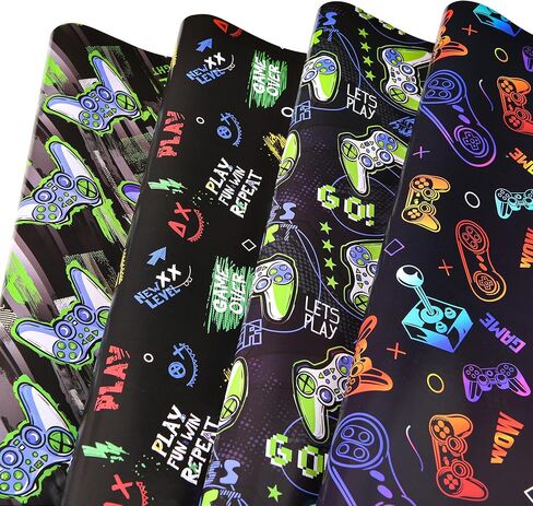 ورق تغليف يونيكورن من Sikiweiter - ورق تغليف يونيكورن لعيد الميلاد، 8 ورقات ورق تغليف الأميرة، 19.7 × 27.6 بوصة لكل ورقة in Kuwait