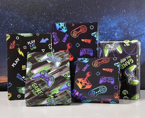 ورق تغليف يونيكورن من Sikiweiter - ورق تغليف يونيكورن لعيد الميلاد، 8 ورقات ورق تغليف الأميرة، 19.7 × 27.6 بوصة لكل ورقة in Kuwait