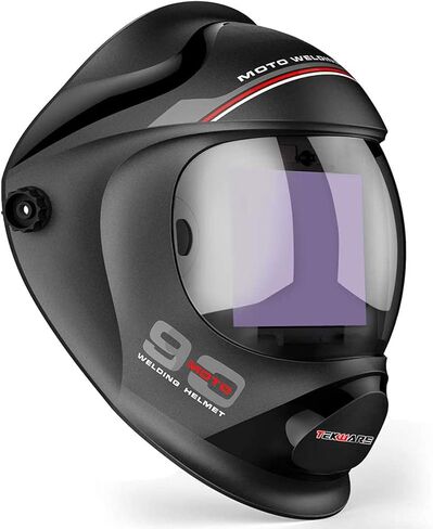 TEKWARE Ultra Large Viewing Screen True Color Solar Power Auto Darkening Welding Helmet, Hemispherical 4C lense, 4 Arc Sensor Wide Shade 4~5/9-9/13 for TIG MIG Arc Weld Grinding Welder Mask in Saudi Arabia