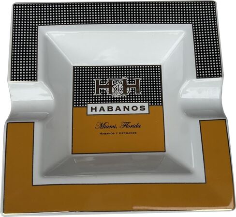 مجموعة Extravaganza - منفضة سجائر سيجار - مربعة H&H - 7.8 بوصة × 7.8 بوصة × 1.6 بوصة in Kuwait