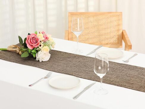 uxcell 1 Pack Farmhouse Table Runners, Rustic Woven Dining Table Banner, Suitable for Daily Home Decoration 12x63 Inch Yellow in Saudi Arabia