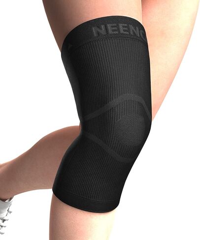 NEENCA كم الركبة الرفيع للغاية لألم الركبة، أخف كم ضغط للركبة مع نسيج مملوء بأيونات الجرافين لتخفيف الألم والتورم والتهاب المفاصل وضعف الدورة الدموية والجري والرياضة - معتمد من FSA/HSA in Kuwait
