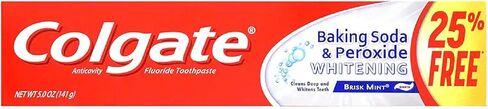 Colgate Baking Soda and Peroxide Whitening Toothpaste, Brisk Mint in Kuwait