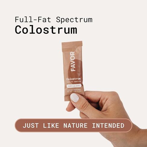 Bovine Colostrum Powder - Pure Cow Colostrum Supplement for Humans for Adults & Kids Gut Health, Immunity and Energy, Bovine Powder Naturally High in Immunoglobulin IgG - 30 Sticks, Unflavored in Saudi Arabia