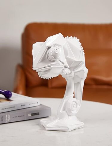 Modern Sculpture Decor Animal Figurine Lizard Statue Home Gifts Table Centerpiece Crafts Polyresin Arts Green 9.0 inch in Saudi Arabia