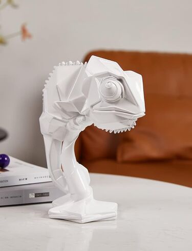 Modern Sculpture Decor Animal Figurine Lizard Statue Home Gifts Table Centerpiece Crafts Polyresin Arts Green 9.0 inch in Saudi Arabia