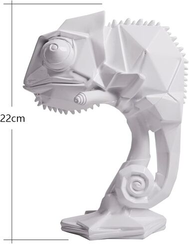 Modern Sculpture Decor Animal Figurine Lizard Statue Home Gifts Table Centerpiece Crafts Polyresin Arts Green 9.0 inch in Saudi Arabia
