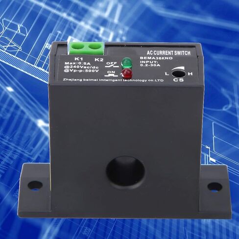AC Current Sensing Switch Flameproof Adjustable 0.2~30A IP30 Self-Powered Sensing Switch(Normally Open) in Saudi Arabia