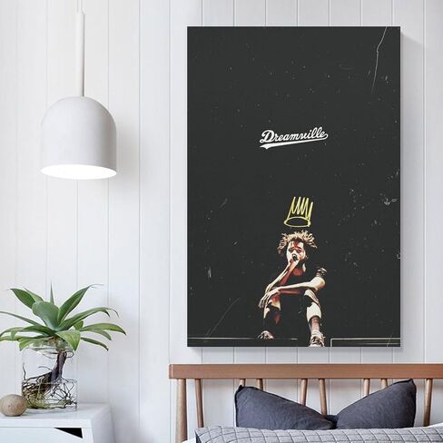 MEETJE J.Cole ‘Dreamville’ Album Cover Canvas Poster Print Music Posters for Room Aesthetic Gift 12x18inch(30x45cm) in Saudi Arabia