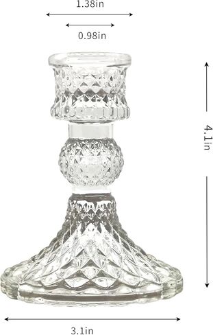 Glass Candle Holders, Decorative Candlestick Holder for Formal Events, Gold Candlestick Holders Set, Candelabra Elegant Decoration for Table (Champagne) in Saudi Arabia
