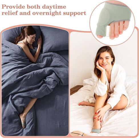 Sibba Bunion Splints Corrector Big Overlapping Toe Straightener Relief Fix Splint Socks Brace Spacers Remover Bunions Sandals Straighteners Comfort Foot Cushions For Women Men in Saudi Arabia