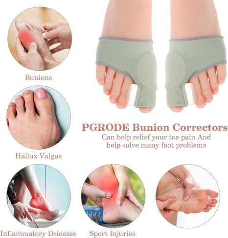 Sibba Bunion Splints Corrector Big Overlapping Toe Straightener Relief Fix Splint Socks Brace Spacers Remover Bunions Sandals Straighteners Comfort Foot Cushions For Women Men in Saudi Arabia
