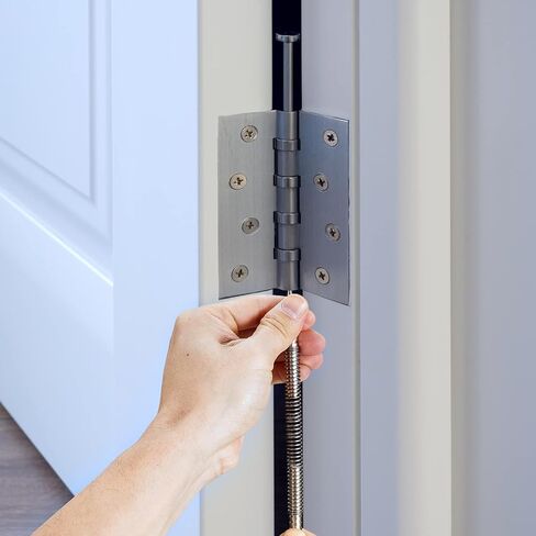 2 Pcs Spring Nail Set Tool 1/16 1/31 Inch Hammerless Trim Spring Loaded Nail Set Spring Nail Punch Tool Door Hinge Pin Remover Dual Head Nail Punch Tool for Home Improvement, 3500 PSI Striking Force in Kuwait