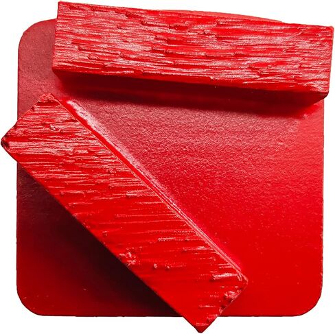 9 Pcs Pro REDICLOCK Diamond Grinding Shoes Medium Bond for Medium Floor (Grit Optional), for Husqvarna Floor Grinding Machine Red RL3 Rl3 in Saudi Arabia
