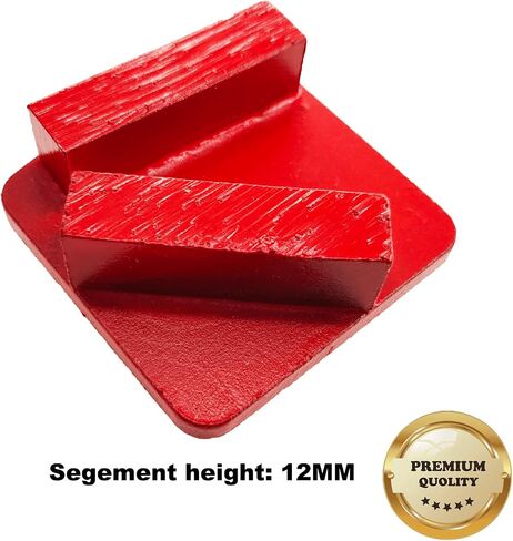 9 Pcs Pro REDICLOCK Diamond Grinding Shoes Medium Bond for Medium Floor (Grit Optional), for Husqvarna Floor Grinding Machine Red RL3 Rl3 in Saudi Arabia