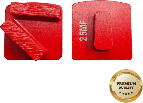 9 Pcs Pro REDICLOCK Diamond Grinding Shoes Medium Bond for Medium Floor (Grit Optional), for Husqvarna Floor Grinding Machine Red RL3 Rl3 in Saudi Arabia