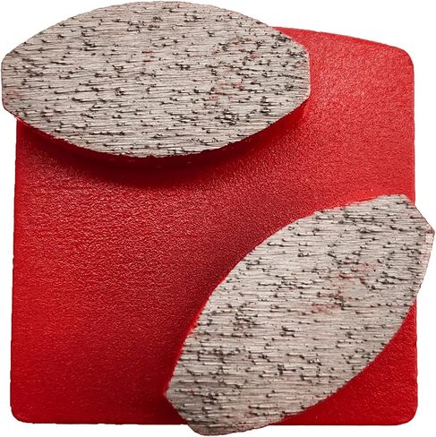9 Pcs Pro REDICLOCK Diamond Grinding Shoes Medium Bond for Medium Floor (Grit Optional), for Husqvarna Floor Grinding Machine Red RL3 Rl3 in Saudi Arabia