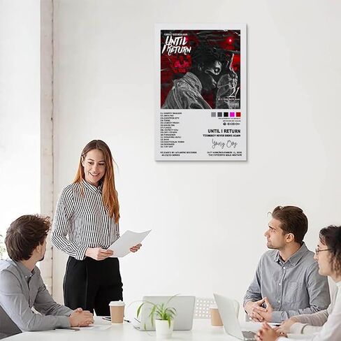 Youngboy Never Broke Again ملصق التسعينيات حتى أعود غلاف الألبوم ملصق بسيط لوحة زخرفية من القماش وملصقات جدارية وصورة فنية مطبوعة على ملصقات ديكور غرفة النوم العائلية الحديثة 12 × 18 بوصة (30 × 45 سم) in Kuwait