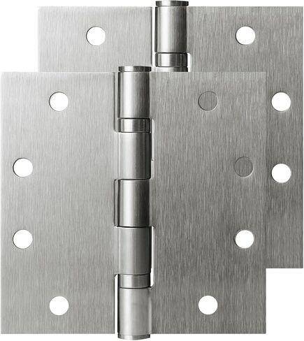 Stainless Steel Matte Black 4.5'' Door Hinges for Exterior Doors Ball Bearing Door Hinges 4.5in x 4.5in Door Hinges with Square Corners, Heavy-Duty, 2PACK in Saudi Arabia