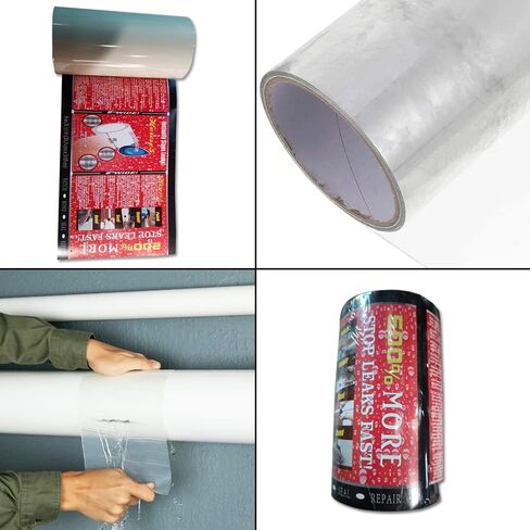 House5 Waterproof Patch & Seal Tape 8 Inch x 10 Feet White, (Pack of 2) in Saudi Arabia