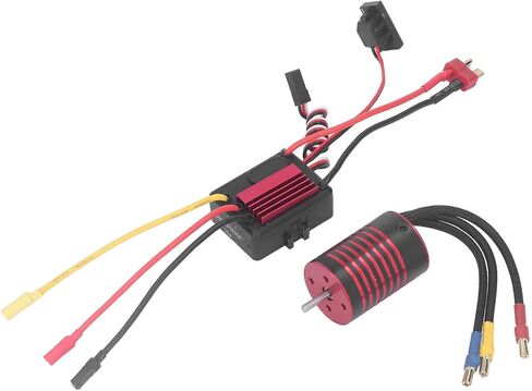 مجموعة محرك VGEBY RC بدون فرش، مجموعة محرك سيارة RC بدون فرش، أداء مستقر، محرك سيارة RC ESC 2838 محرك بدون فرش واستبدال ESC بدون فرش 35A لسيارة RC 1/14 1/16 (5700KV) محرك بدون فرش بمقياس 1/14 in Saudi Arabia