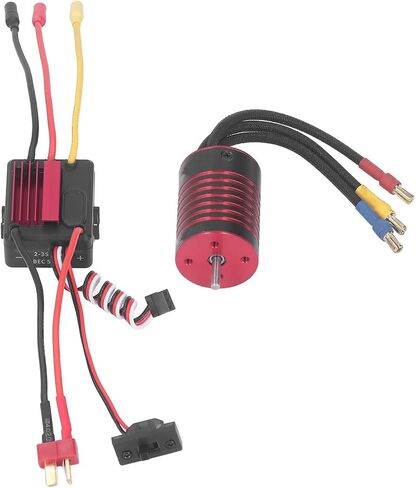 مجموعة محرك VGEBY RC بدون فرش، مجموعة محرك سيارة RC بدون فرش، أداء مستقر، محرك سيارة RC ESC 2838 محرك بدون فرش واستبدال ESC بدون فرش 35A لسيارة RC 1/14 1/16 (5700KV) محرك بدون فرش بمقياس 1/14 in Saudi Arabia