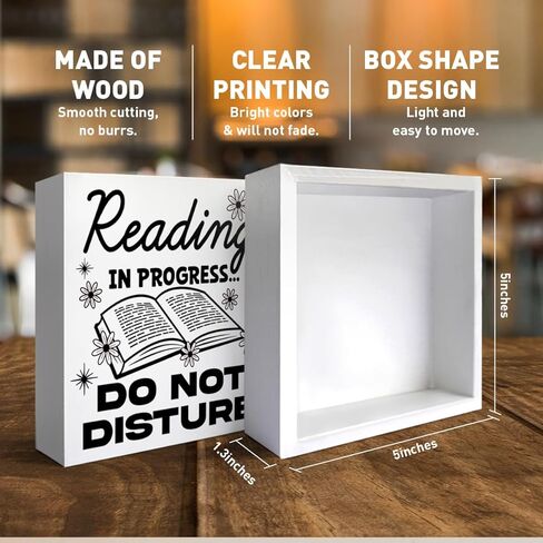 علامة القراءة لا تزعج، ديكور مكتب عاشق الكتب، ديكور للقراءة لغرفة النوم على الرف المنزلي، هدايا كتابية للنساء والفتيات محبي الكتب، قارئ الكتب الذي يذاكر كثيرا، دودة الكتب، القراءة قيد التقدم in Kuwait