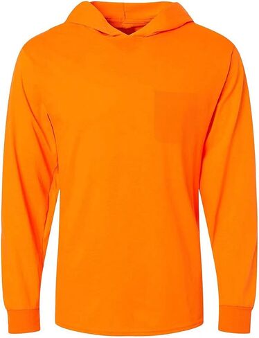 L&M® Hi Vis T Shirt Safety Lime Orange Long Sleeve HIGH Visibility with Hood in Saudi Arabia