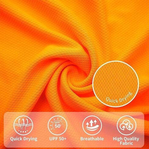L&M® Hi Vis T Shirt Safety Lime Orange Long Sleeve HIGH Visibility with Hood in Saudi Arabia
