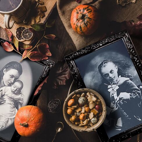 YBB 4 Pack Halloween Moving Picture Frame, 3D Changing Face Horror Portrait Scary Decoration for Home Halloween Party, Castle, Haunted House Decor in Saudi Arabia