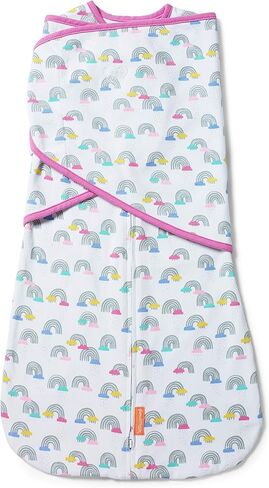 SwaddleMe by Ingenuity Arms Free Convertible Swaddle, Size Large, For Ages 3-6 Months, 14-18 Pounds, Up to 30 Inches Long, 1-Pack Baby Swaddle Wrap in Kuwait