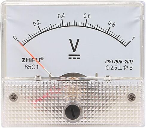 uxcell DC 0-1V Analog Panel Voltage Gauge Volt Meter 85C1 2.5% Error Margin in Saudi Arabia