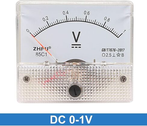 uxcell DC 0-1V Analog Panel Voltage Gauge Volt Meter 85C1 2.5% Error Margin in Saudi Arabia