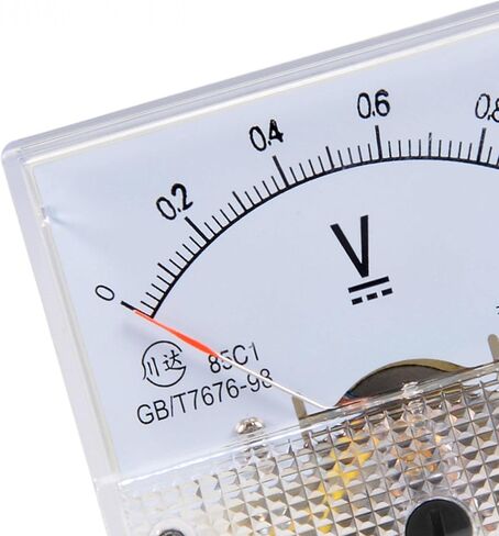 uxcell DC 0-1V Analog Panel Voltage Gauge Volt Meter 85C1 2.5% Error Margin in Saudi Arabia