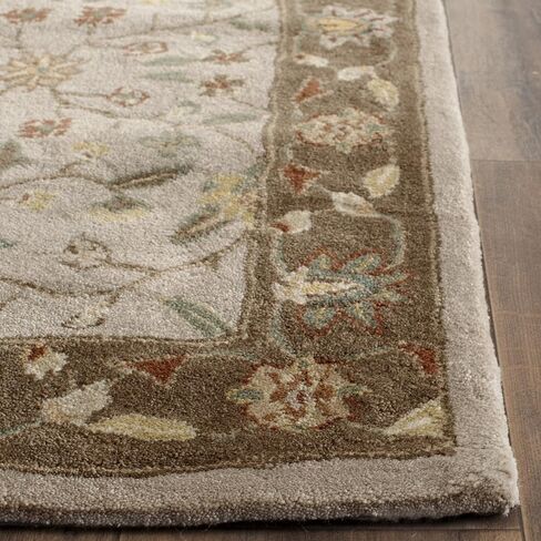 SAFAVIEH Total Performance Collection Runner Rug - 2'3" x 9', Ivory & Taupe, Hand-Hooked Oriental, Non-Shedding & Easy Care, Ideal for High Traffic Areas in Living Room, Bedroom (TLP722B) in Saudi Arabia