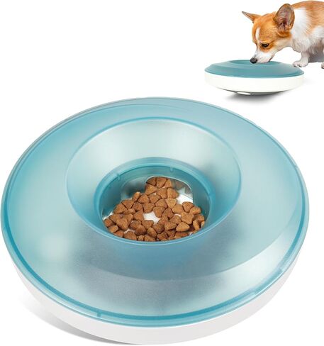 PrimePets Dog Bowls, Interactive Wobble Dog Food Dispenser, Treat Dispenser Toy, Pet Food Bowl for Dogs Cats Up to 3 Cups, Blue in Kuwait
