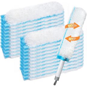 20 قطعة من عبوات منفضة الغبار للاستعمال مرة واحدة لنظام بونا للغبار عالي الأداء، منافض من الألياف الدقيقة شديدة التحمل لمقبض بونا القابل للتمديد، وإزالة الغبار وشعر الحيوانات الأليفة in Kuwait