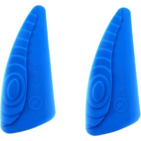 Dependable Industries Set of 2 Plate Scourer Squeegee Sponge Countertop Dish Cleaner Scraping Tool Silicone Eco-Friendly Reusable Kitchen Bathroom Car Multi-Purpose