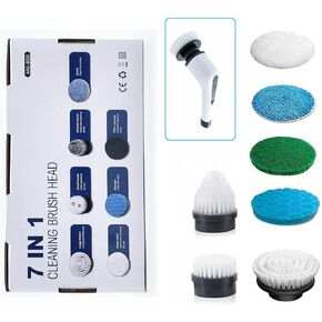 ANS8050 and SXT168 7pcs Electric Spin Scrubber Power Scrubber Replacement Brush Heads