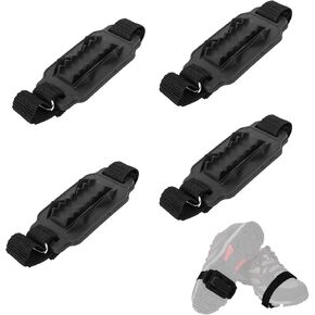 2 Pairs Mid-Sole Ice Cleats, Anti-Skid Crampon Traction Cleats 14-Tooth Shoe Ice & Snow Grips for Boots Crampons Spikes Ice Shoes Grippers for Winter Hiking Walking Mountaineering
