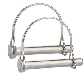 2 Pcs Large Pto Pin, Safety Coupler Pin 1/2" x 3-1/2"(12.6mm x 90mm), Full Marine grade 316 stainless steel Heavy duty Shaft Locking Pin