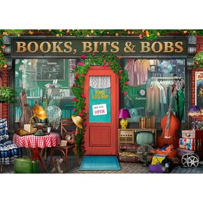 Ravensburger Books, Bits & Bobs 1000 Piece Jigsaw Puzzle for Adults - 17481 - Every Piece is Unique, Softclick Technology Means Pieces Fit Together Perfectly