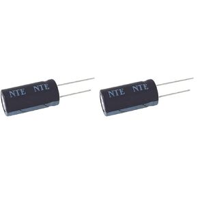 NTE Electronics VHT1000M6.3 Series VHT Aluminum Electrolytic Capacitor, Radial Lead, 105 Degree Max Temp, 1000 µF Capacitance, 20% Tolerance, 6.3V