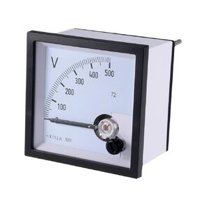 uxcell AC 0-500V Analog Panel Voltage Gauge Volt Meter 72 1.5% Error Margin