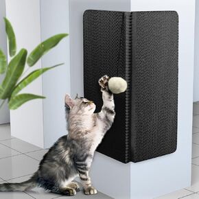 Handy Hound Cat Corner Scratcher - Innovative Cat Scratch Pad for Wall and Corner - Durable and Fun Cat Wall Scratcher for Sharp Claws - White